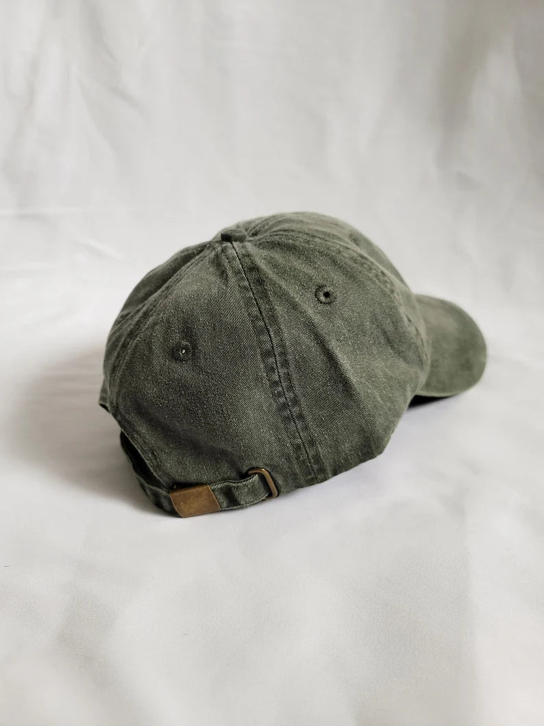 Vintage Washed Cotton Camping Cap & Minimalist Forest Outdoor Accessory
