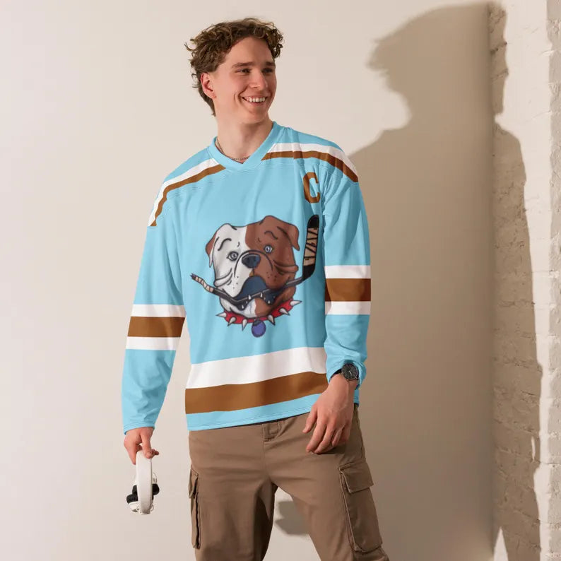 Sudbury Blueberry Bulldogs FAN High-Quality Sweater Jersey - Shoresy Inspired Hockey Jumper