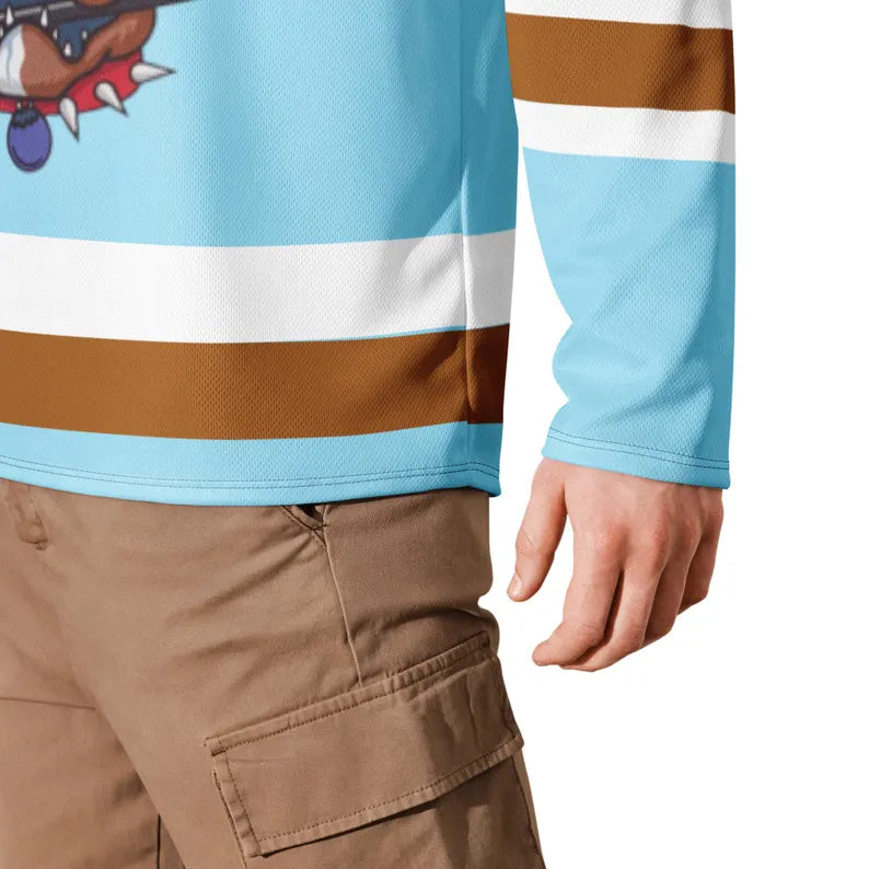 Sudbury Blueberry Bulldogs FAN High-Quality Sweater Jersey - Shoresy Inspired Hockey Jumper