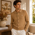 Polo Ralph Lauren Unisex Button-Up Cable Knit Sweater - Slim Fit Long Sleeve Cardigan